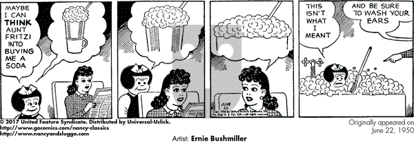 Nancy Classics on Thursday June 22, 2017 Comic Strip