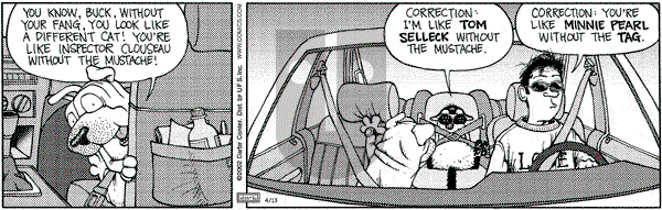 Get Fuzzy on Saturday April 13, 2002 Comic Strip