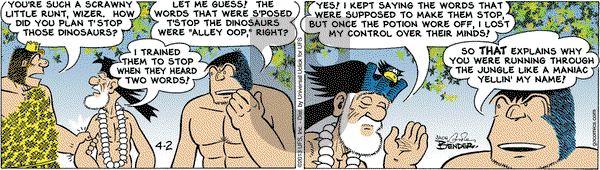 Alley Oop - Tuesday April 2, 2013 Comic Strip
