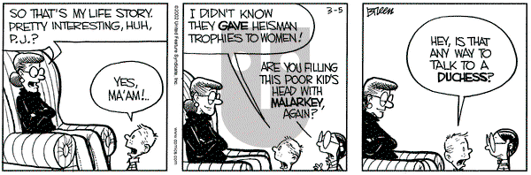 Grand Avenue on Tuesday March 5, 2002 Comic Strip