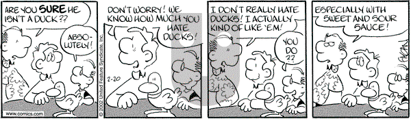 Drabble on Wednesday February 20, 2002 Comic Strip