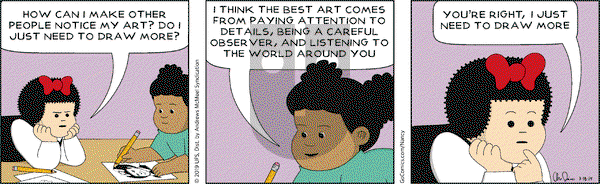 Nancy on Monday March 18, 2019 Comic Strip