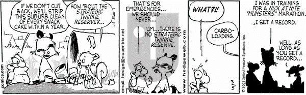 Over the Hedge on Wednesday March 5, 2003 Comic Strip