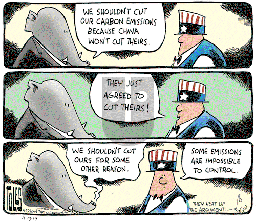 Tom Toles on Thursday November 13, 2014 Comic Strip