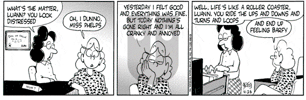 Luann on Friday April 26, 1996 Comic Strip