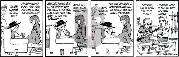 Doonesbury on Tuesday March 3, 1981 Comic Strip