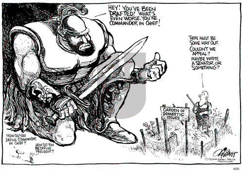 Pat Oliphant on Tuesday April 20, 1999 Comic Strip