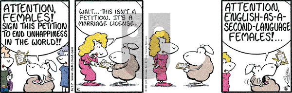 DeFlocked on Tuesday June 17, 2014 Comic Strip