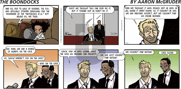 The Boondocks on Sunday November 11, 2012 Comic Strip