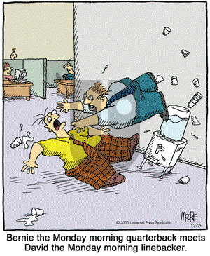 In the Bleachers on Monday December 29, 2008 Comic Strip