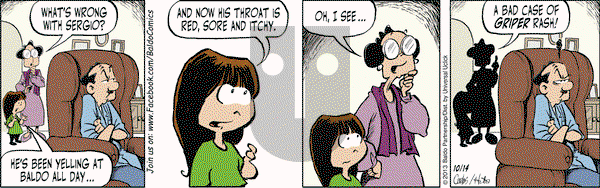 Baldo on Monday October 14, 2013 Comic Strip