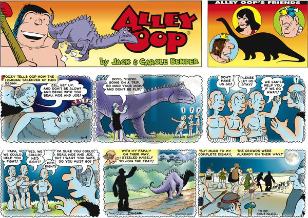 Alley Oop on Sunday October 4, 2015 Comic Strip