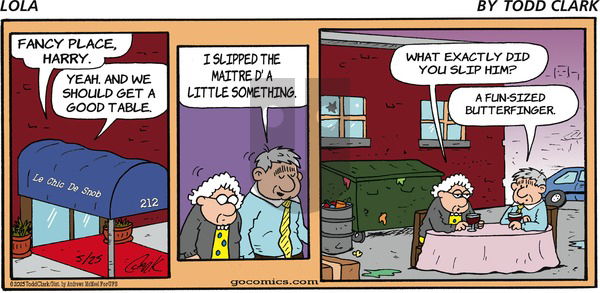 Lola on Sunday May 25, 2025 Comic Strip