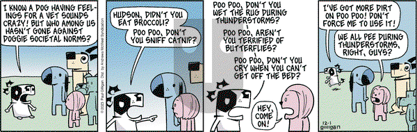 Pooch Cafe - Friday December 1, 2023 Comic Strip