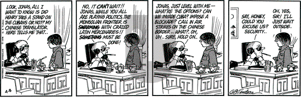Doonesbury on Thursday April 8, 1976 Comic Strip