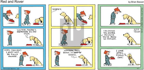 Red and Rover on Sunday April 1, 2018 Comic Strip
