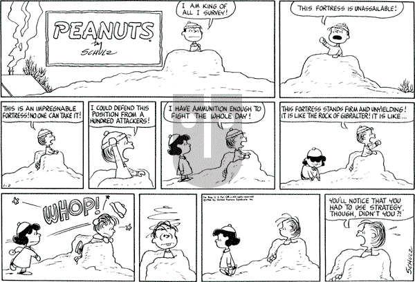 Peanuts - Sunday January 2, 1966 Comic Strip