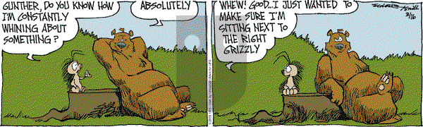 The Grizzwells on Monday March 16, 2015 Comic Strip