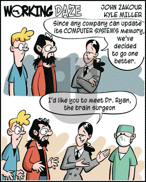 Working Daze on Thursday July 3, 2003 Comic Strip