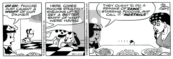 Nancy on Monday September 12, 2005 Comic Strip