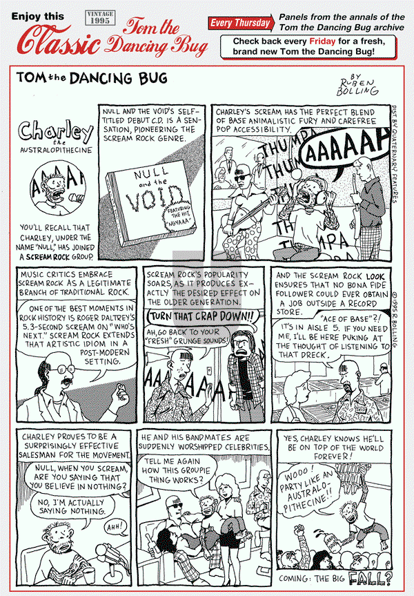 Tom the Dancing Bug on Thursday January 21, 2016 Comic Strip