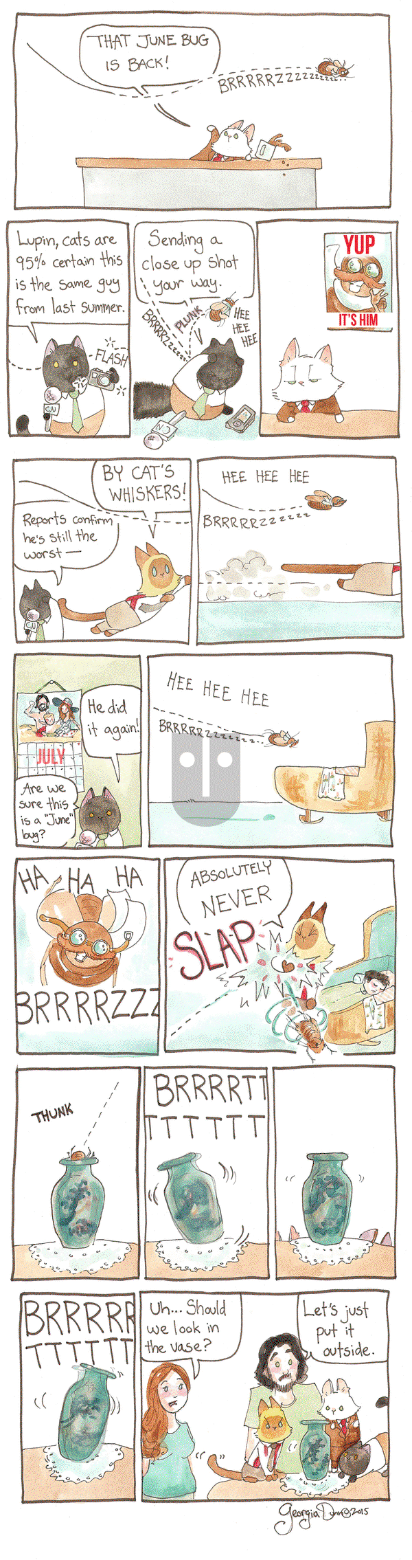 Breaking Cat News on Thursday January 7, 2016 Comic Strip