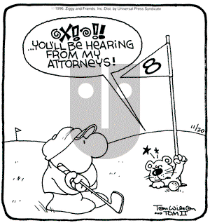 Ziggy on Wednesday November 20, 1996 Comic Strip