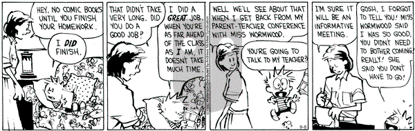 Calvin and Hobbes - Tuesday September 8, 2020 Comic Strip
