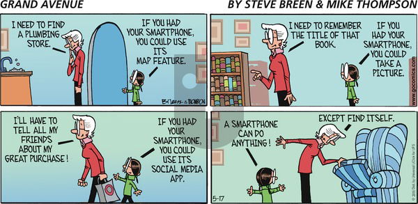 Grand Avenue on Sunday May 17, 2015 Comic Strip