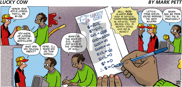 Lucky Cow on Monday January 5, 2004 Comic Strip