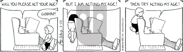 The Born Loser on Tuesday February 22, 2000 Comic Strip