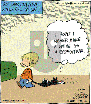 Kit 'N' Carlyle on Monday January 24, 2011 Comic Strip