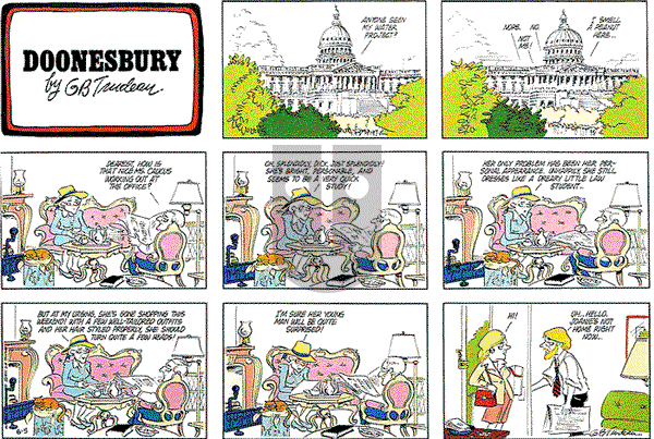 Doonesbury on Sunday June 5, 1977 Comic Strip