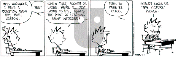 Calvin and Hobbes - Tuesday June 4, 2013 Comic Strip