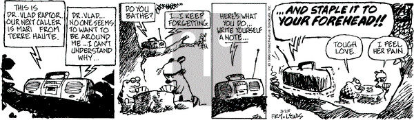 Over the Hedge on Monday March 25, 1996 Comic Strip