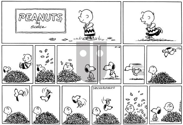 Peanuts on Sunday October 16, 1966 Comic Strip