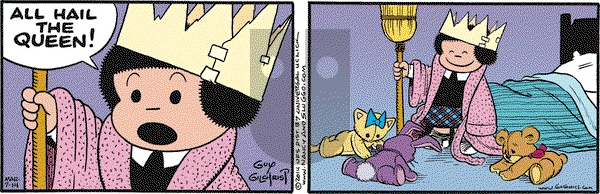 Nancy on Friday March 7, 2014 Comic Strip