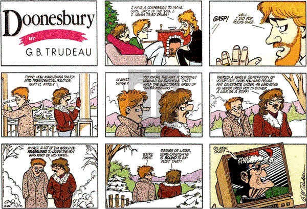 Doonesbury on Sunday December 20, 1987 Comic Strip