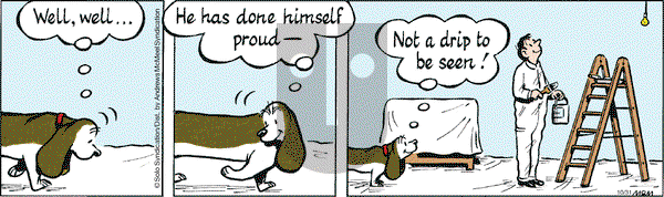 Fred Basset on Thursday October 31, 2019 Comic Strip
