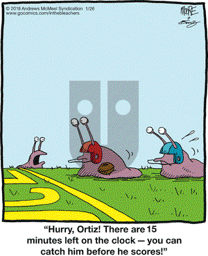 In the Bleachers on Friday January 26, 2018 Comic Strip