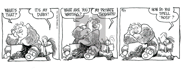 The Grizzwells on Wednesday June 17, 1998 Comic Strip