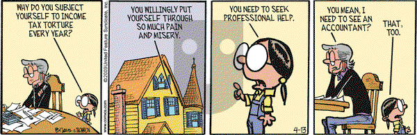 Grand Avenue on Monday April 13, 2009 Comic Strip