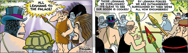 Alley Oop on Friday April 9, 2010 Comic Strip