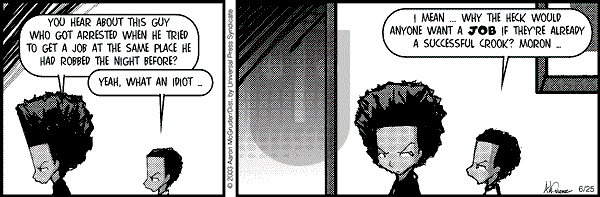 The Boondocks on Wednesday January 26, 2011 Comic Strip