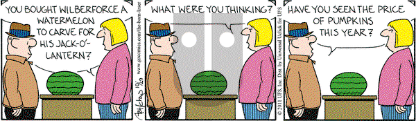 The Born Loser on Saturday October 29, 2011 Comic Strip