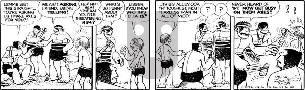 Alley Oop on Tuesday February 29, 1972 Comic Strip