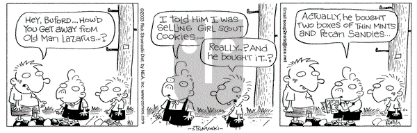 Soup to Nutz - Old on Friday August 1, 2003 Comic Strip