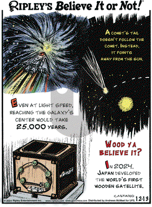 Ripley's Believe It or Not - Friday December 13, 2024 Comic Strip