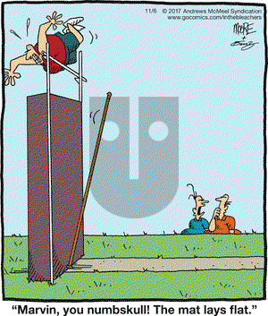 In the Bleachers on Monday November 6, 2017 Comic Strip