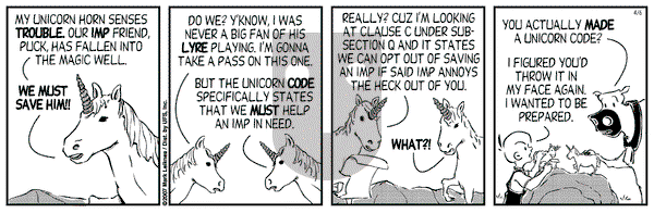 Cow and Boy Classics on Friday April 6, 2007 Comic Strip